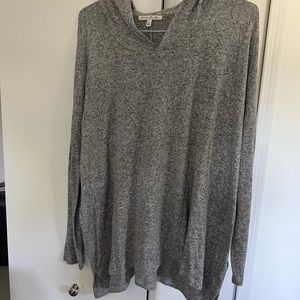 Express one eleven. Gray top. Hooded. So so comfy!